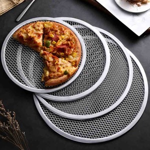 Nuovo Teglia per <span class=keywords><strong>Pizza</strong></span> in Rete di Acciaio Inossidabile Senza Saldature di Alta Qualità, 6-22 Pollici, Accessorio per <span class=keywords><strong>Forno</strong></span> - Product Image 2