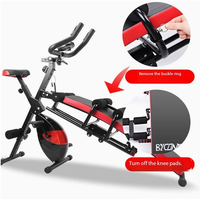 Vélo d'exercice multifonctionnel en acier avec contrôle magnétique, design pliable, écran LED écologique, capacité de 250 kg pour usage domestique