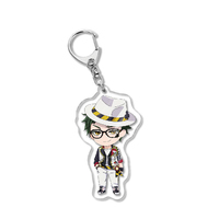 Porte-clés en acrylique Twisted Wonderland, pendentif de sac, porte-clés de voiture, accessoire créatif de dessin animé, pendentif de sac à dos, cadeau