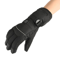 Gants de ski et de patinage sur neige chauffants électriques d'hiver avec écran tactile imperméable de haute qualité avec logo personnalisé et batterie
