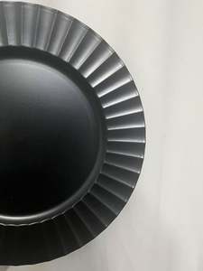 Desechables 13 ''Cargadores de fiesta completamente negros Placa de cargadores negros Ideal para <span class=keywords><strong>vajilla</strong></span> de Bodas de fiesta elegante Ideal para fiesta - Product Image 3