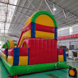 Thương mại ngoài trời <span class=keywords><strong>Inflatable</strong></span> lâu đài bouncy với trượt trò chơi thể thao cho trẻ em <span class=keywords><strong>Inflatable</strong></span> khóa học trở ngại Bounce House trượt <span class=keywords><strong>Combo</strong></span> - Product Image 6