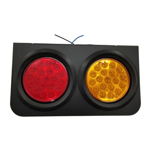 Pièces d'éclairage de camion de haute qualité, feux arrière à LED doubles rouges et jaunes universels pour camions et remorques - Product Image 3