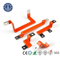Barre omnibus plate flexible 400A en cuivre étamé isolé pour pack de batteries. Courant 100A 300A, tension 240V.