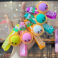 Vente Chaude Porte-clés Jouet Sensoriel Anti-stress en Silicone PVC, type Clicker, Fidget Ball Anti-anxiété, Mini Boulette, Vente en Gros