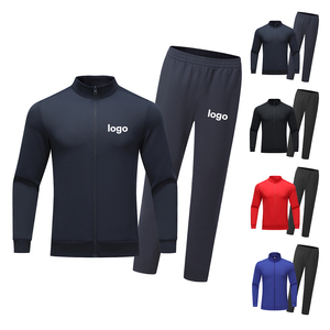 Custom Sweatsuit Manufacturer Embroidery <b>Zip</b> <b>up</b> <b>Jacket</b> Jogger Set Nylon Sweat Pant Windbreaker - Product Image 2