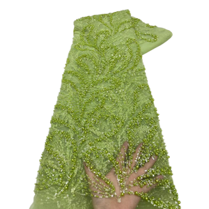 Deals Olive Green Lace Fabric Luxury Floral Embroidery | Alibaba.com