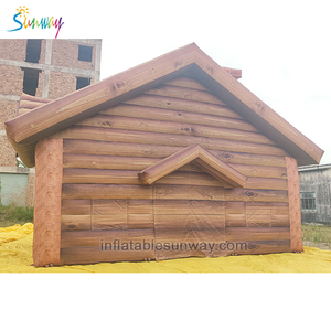 FR certifié étanche et portable <span class=keywords><strong>tente</strong></span> gonflable cabane en rondins <span class=keywords><strong>chalet</strong></span> maison Santa grotte à vendre club gonflable - Product Image 6