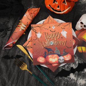 Halloween tissues, food-grade household <b>paper</b>, Halloween party napkins, hotel disposable napkins - Product Image 1