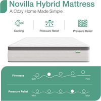 Produits en Gros Matelas de Luxe Queen et King Size 10 Pouces en Mousse à Mémoire de Forme et Latex avec Sommier