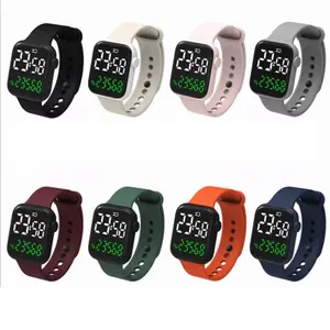 Customization Latest Wrist Silicone Watch Pedometer Watch Sports Strap Men Fitness Bracelet