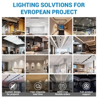 Lumière de piste LED encastrée au plafond LOSO, design à angle de faisceau, blanc noir, logement en aluminium, 10W 20W 30W