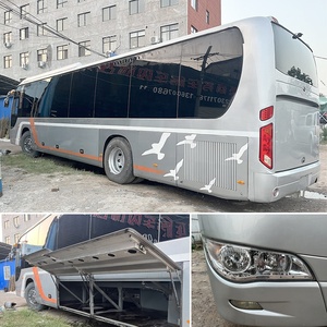 2019 Kinglong 65-Seat Diesel Bus Entrenador usado <span class=keywords><strong>barato</strong></span> en color plateado con transmisión manual - Product Image 5