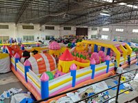 Terrain de jeux gonflable Parc Trampoline Parc à thème Parc gonflable intérieur Parc d'aventure Fun Pvc Terrain de jeux gonflable