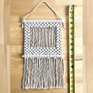 Soporte de fotos de macramé bohemio, decoración de pared colgante, marco de cuerda de algodón, exhibición personalizada para el hogar - Product Image 1