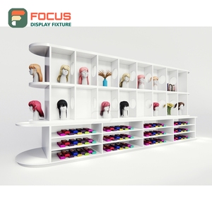 Freestanding Wig Display Rack Multi <b>Shelf</b> Durable Base Human Hair Store Display Rack Fixture Unit - Product Image 6