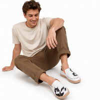 Scarpe Basse OEM Personalizzate per Donna e Uomo, Mocassini Casual in Tela EVA per Tutte le Stagioni, Design Floreale Tie-Dye
