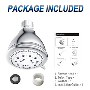 Cabezal de Ducha Multifuncional Presurizado, Forma de Arco Redondo, 5 Configuraciones, Superficie Cromada - Product Image 5