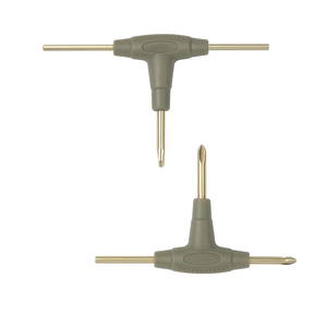 T-handle Screwdriver Multi <b>Bit</b> High Torque Furniture Assembly Cabinet Hinge Repair Tool Phillips Slotted Manual Driver - Product Image 2