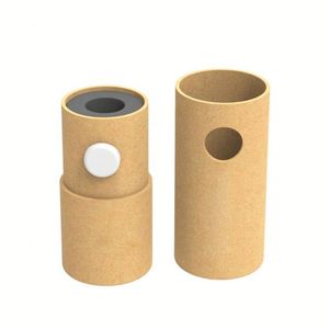 Custom Logo Round Biodegradable Jar Lip Balm Printed <b>Cardboard</b> Round Eco Cylinder Child Proof <b>Tube</b> Packaging - Product Image 1
