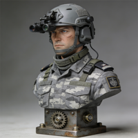 Artisanat en résine sur mesure, référence non en stock uniquement, bustes spécialisés de soldats de la marine, de l'armée de l'air, de l'armée et des forces spéciales.