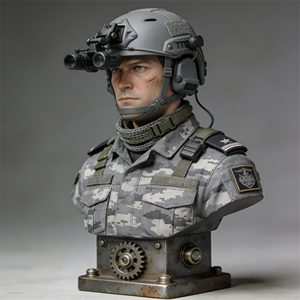 Op maat gemaakte hars ambachten, niet op voorraad, alleen als referentie: gespecialiseerde bustes van mariniers, luchtmacht, leger en speciale eenheden. - Product Image 6