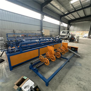 Factory Price Fully Automatic Diamond Die Gi Pvc Double Wire Single Wire Mesh Chain Link Fence Weaving Making <strong>Machine</strong> - Product Image 2