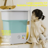 Lave-linge domestique compact semi-automatique en plastique pour chaussures et chaussettes tout-en-un