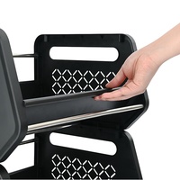 Carrito de Almacenamiento de Frutas y Verduras para Cocina, Diseño Moderno, 4 Niveles, Carrito Utilitario con Ruedas, Estante de Almacenamiento Rodante para Isla de Cocina