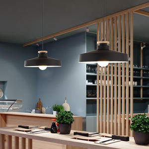 Lámpara colgante E27 de metal negro de diseño creativo simple y moderno comedor cafetería cocina isla candelabros luces colgantes - Product Image 4