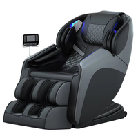 Fauteuil de massage intelligent de luxe 2026 en cuir, inclinable, à gravité zéro 8D 3D, avec fonctions Shiatsu, électrique, pour le corps entier, les jambes, le cou et les pieds - Vente directe usine