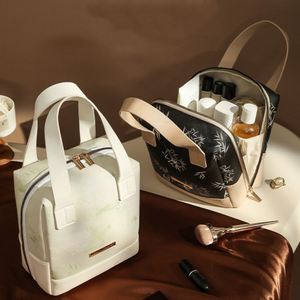 Nouvelle conception de trousse de toilette portable, sac de voyage imperméable pour cosmétiques, fermeture éclair, organisateur de maquillage multi-couches - Product Image 1