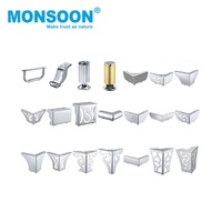 Pièces de meubles, pieds de table ronds droits de 80/100/120 mm, support pour canapé, table, armoire, canapé-lit, pieds pour meubles