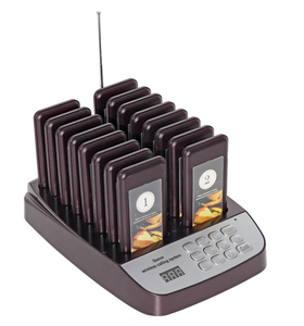 DF CQ1 Sistema de Llamadores Inalámbricos para Restaurantes, 433.92Mhz, Código Libre, 10 Llamadores, Stock Español - Product Image 1