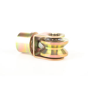 360 Degrés Rotatif Pliant Porte Roue En Métal En <span class=keywords><strong>Bois</strong></span> Clôture Porte Guide Rouleau avec Double Roulements 60 mm Poulie Universelle - Product Image 6