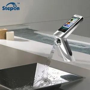 Stepon manufacturer WiFi APP control digital display faucet digital bathroom faucet digital faucet