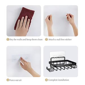 Organizador <span class=keywords><strong>de</strong></span> Esquina <span class=keywords><strong>para</strong></span> <span class=keywords><strong>Baño</strong></span>, Moderno y Duradero, <span class=keywords><strong>de</strong></span> <span class=keywords><strong>Hierro</strong></span>, con 5 Niveles, Adhesivo Fuerte, Impermeable, <span class=keywords><strong>para</strong></span> Hotel, Cocina/<span class=keywords><strong>Baño</strong></span> - Product Image 4