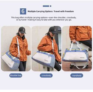 Sac de sport avec séparation humide/sèche, grande capacité, compartiment à chaussures indépendant, idéal pour le yoga, logo personnalisable, en polyester - Product Image 1