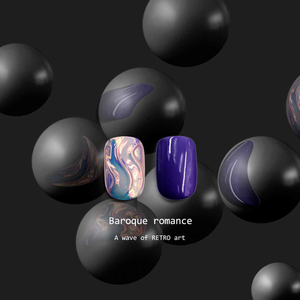Faux <span class=keywords><strong>ongles</strong></span> holographiques 3D en <span class=keywords><strong>saphir</strong></span> à pression, art de manucure et de pédicure, couverture complète, métallique, vente en gros, pièces - Product Image 5