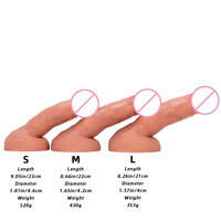 Plug anal en silicone liquide extra-large à pointe en forme d'œuf pour hommes et femmes, pénis réaliste, godemiché, jouet sexuel, gros godemiché