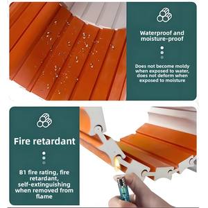 Grille rotative <span class=keywords><strong>demi</strong></span>-<span class=keywords><strong>cercle</strong></span> en fibre de bambou pour revêtement mural, décoration de colonne, panneau ondulé incurvé - Product Image 1