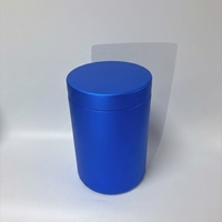 Pot en plastique cylindrique réutilisable en HDPE de 16 oz, 24 oz, 32 oz, 40 oz, couleur personnalisée pour l'emballage de comprimés, de capsules et de poudre protéinée pour les soins de santé