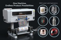 Impresora de etiquetas UV DTF de rollo 2026 de 30 cm para I3200 HD con limpieza automática, anticolisión, elevación neumática de rodillos y software gratuito