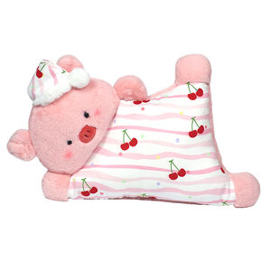 Peluche Cochon en forme de pouf, super douce, garnie de coton PP, coussin idéal pour compagnon de sommeil et cadeau - Product Image 1