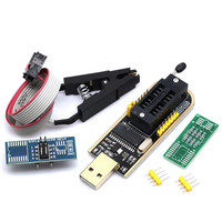 Módulo de programación USB Flash BIOS serie EEPROM, KIT de bricolaje con Clip de prueba SOIC8 SOP8, adaptador de 1,8 V y adaptador SOIC8