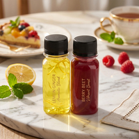 Mini bouteille vide en PET de 60 ml (2 oz) pour shots, jus énergisants, thé au lait, soda – jetable