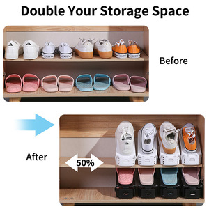 Adjustable Double Shoe <strong>Storage</strong> Bracket Living Room Suitable Home/Dormitory Student Shoe <strong>Rack</strong> Device - Product Image 3