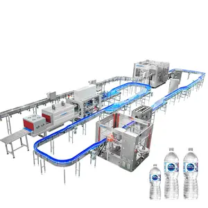 Полная автоматическая машина для розлива минеральной питьевой воды 6000bph, Заводская линия по производству бутылок для воды
