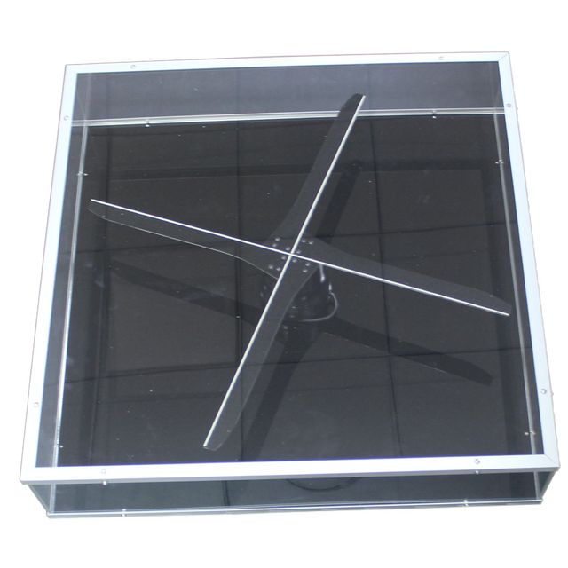 New Model 2024 3D Hologram Fan With Protective Cover/Case LED Screen 42cm/ 52cm/ 65cm/72cm/100cm 4-Blade Holographic Fans Advert