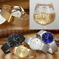 Montre à quartz pour homme Wwoor 8826p 8826, montre de luxe, mode, affaires, étanche, bracelet en cuir, acier inoxydable, montre-bracelet originale